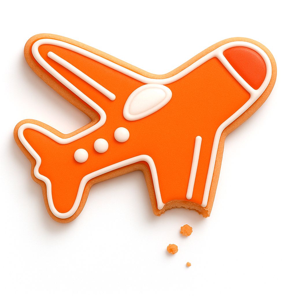 Airplane Cookie 